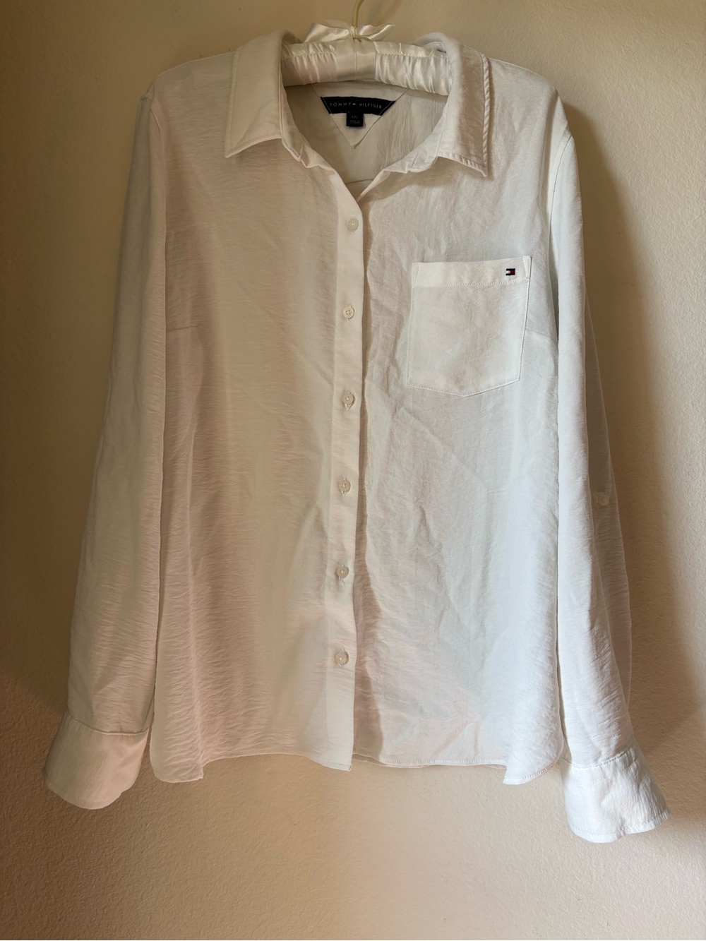 Tommy Hilfiger White Button-Up Shirt